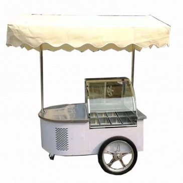 Bergerak Es krim paparan troli