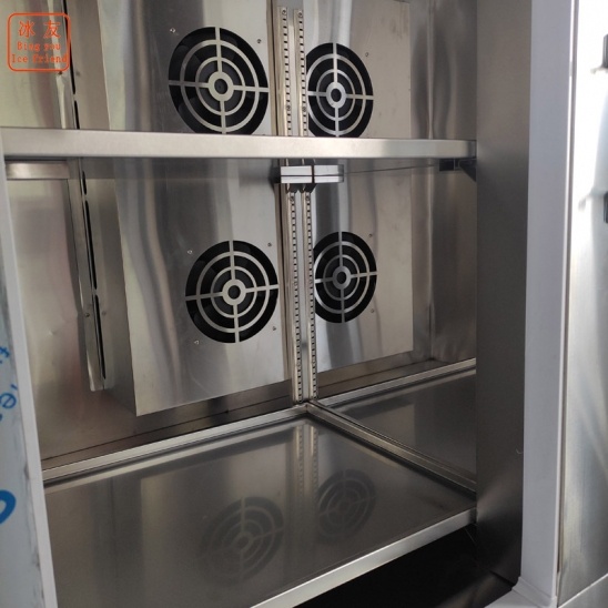 freezer cepat suhu rendah pintu dua mendatar khas yang disesuaikan 